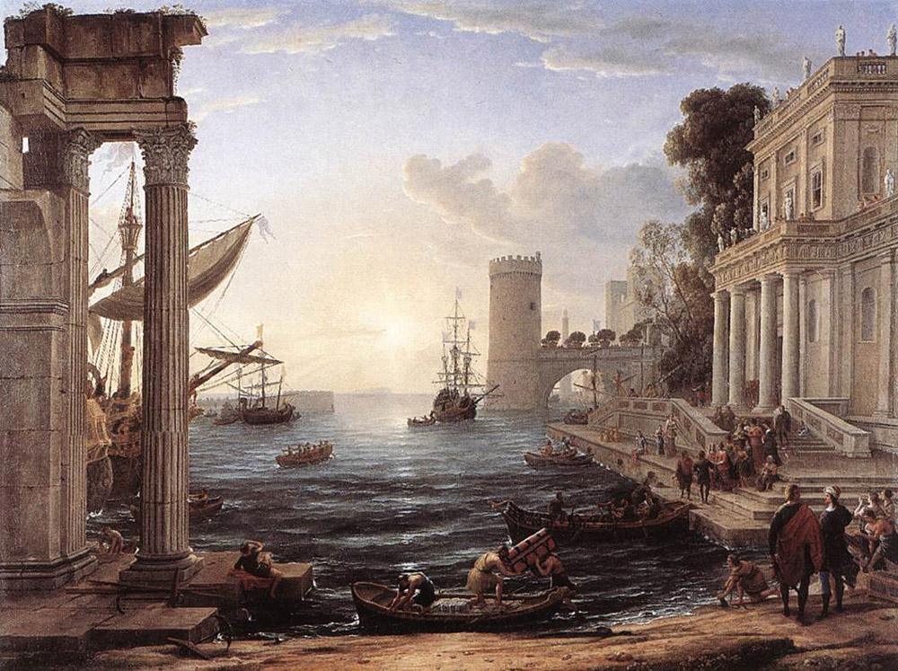 Claude Lorrain Seaport with the Embarkation of the Queen of Sheba